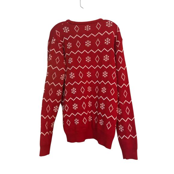 Budweiser Ugly Christmas Sweater Size Large Cocktail Party New Years - Picture 11 of 12